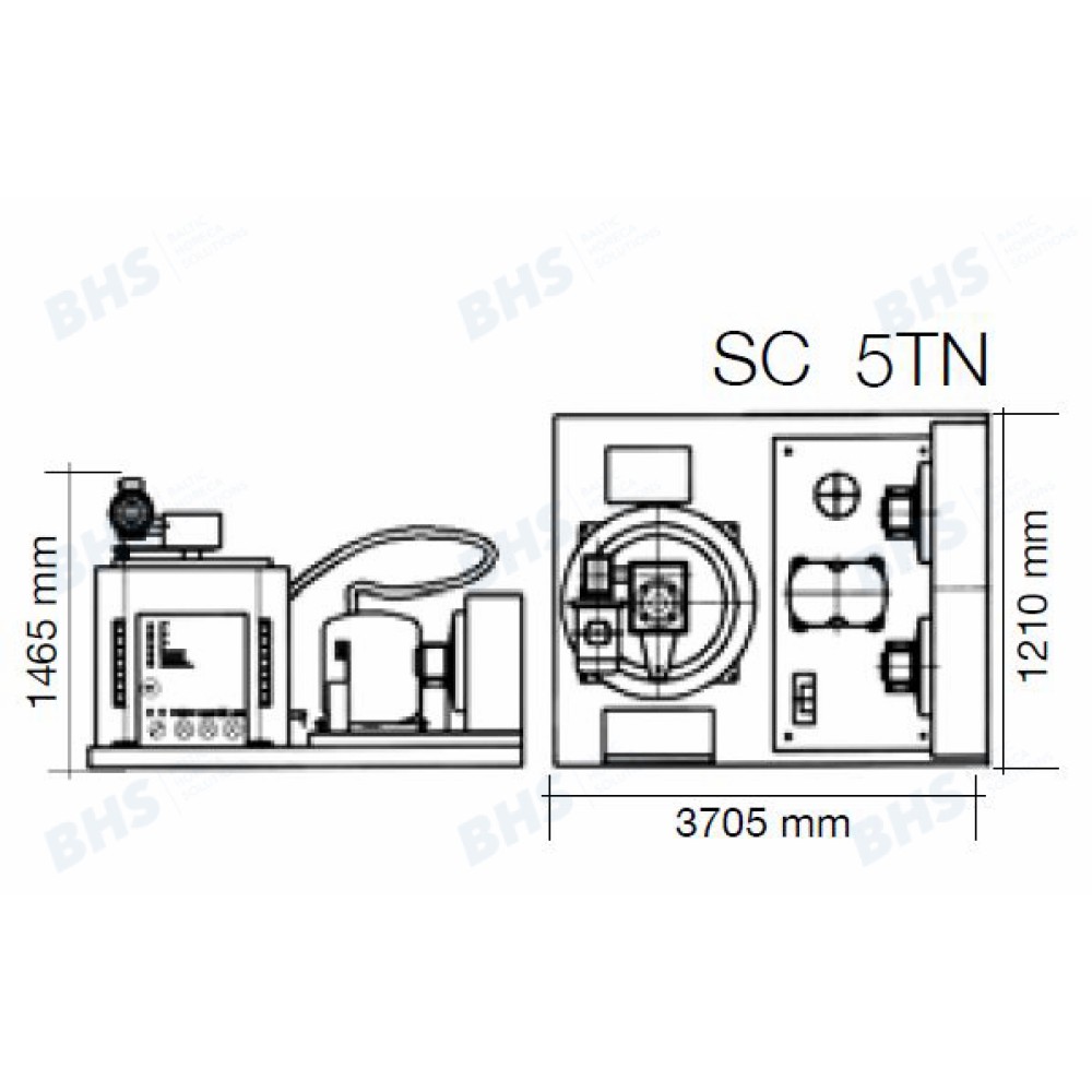 Ice maker SC5TN, 5000kg/24h