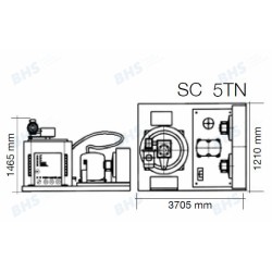 Ice maker SC5TN, 5000kg/24h