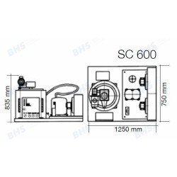 Ice maker SC600, 600kg/24h