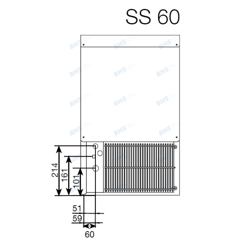 Генератор льда SS 60, 57kg/24h