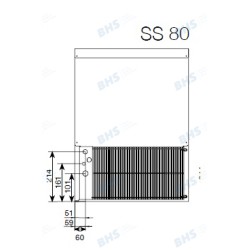 Ice maker SS 80W, 81kg/24h