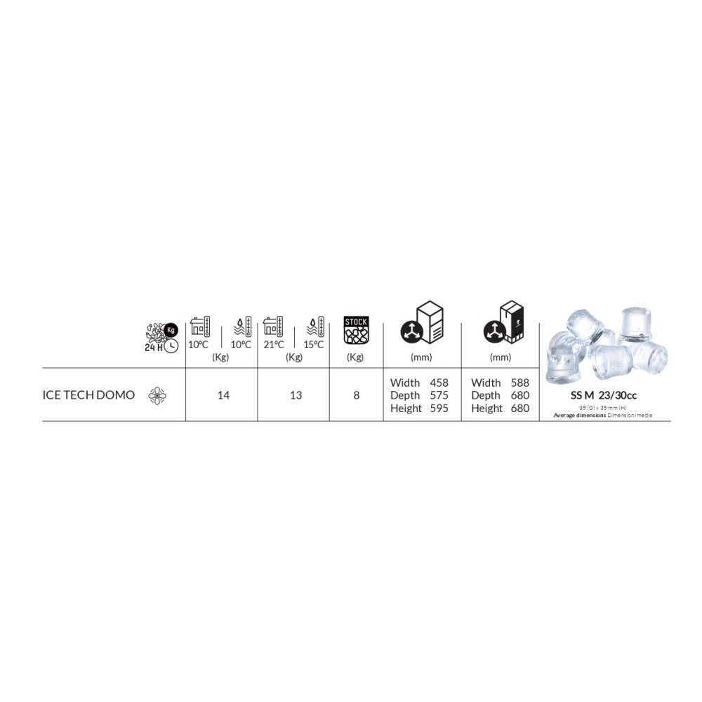 Ledo generatorius DOMO R290, 14kg/24h