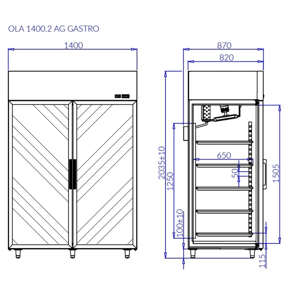 Refrigerator OLA2 AG-GASTRO