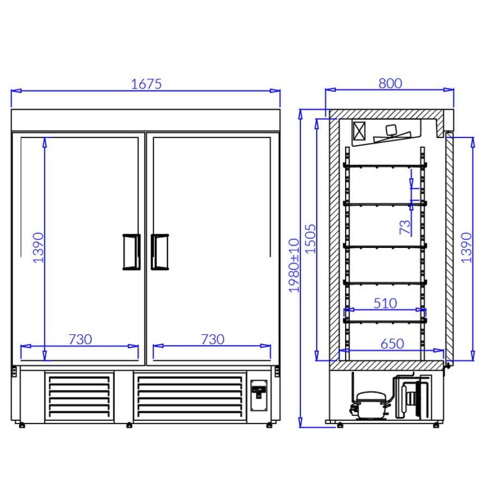 Freezer OLA P-M