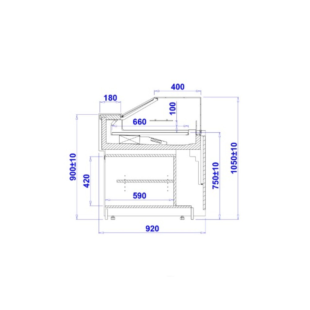 Кондитерская витрина PARIS 1.25 Z REMOTE