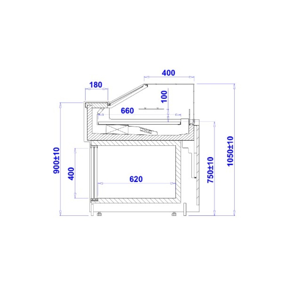 Кондитерская витрина PARIS 1.25 Z REMOTE