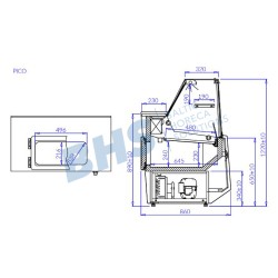 Холодная витрина PICO 0.98