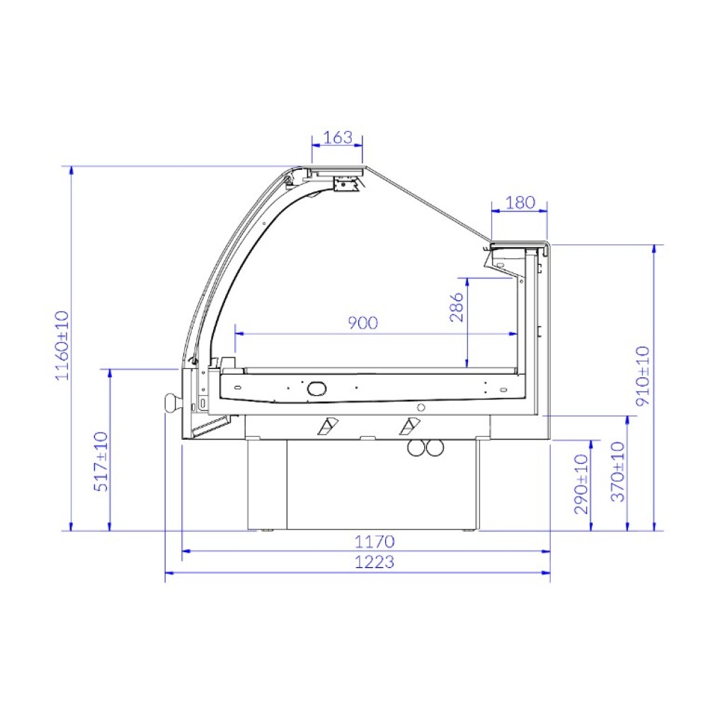 Külm vitriin PROXIMA 1.25 REMOTE