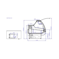 Холодная витрина SANTIAGO 1.1S REMOTE