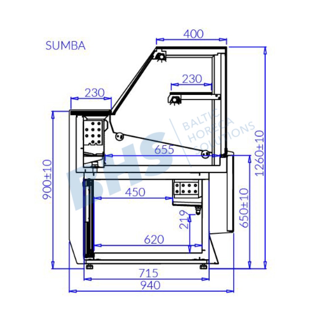 Холодная витрина SUMBA 1.5 REMOTE