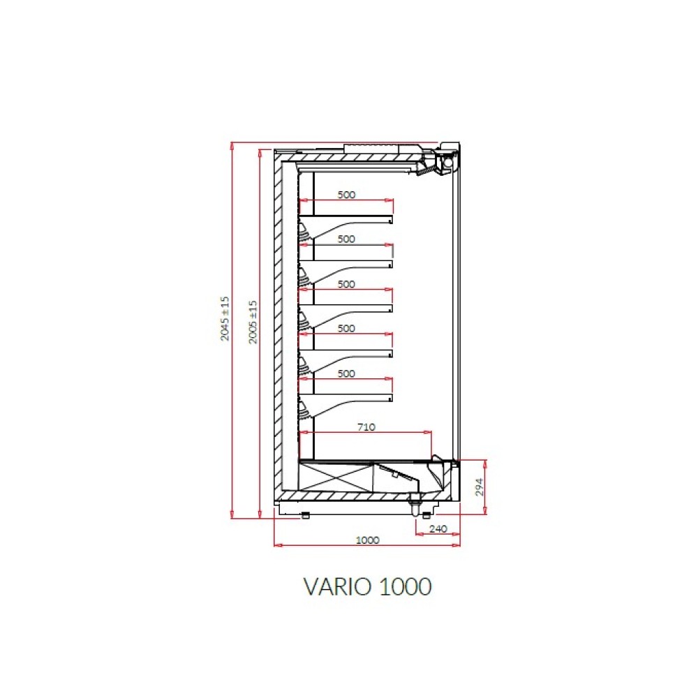 Витрина VARIO 2.50 100L REMOTE