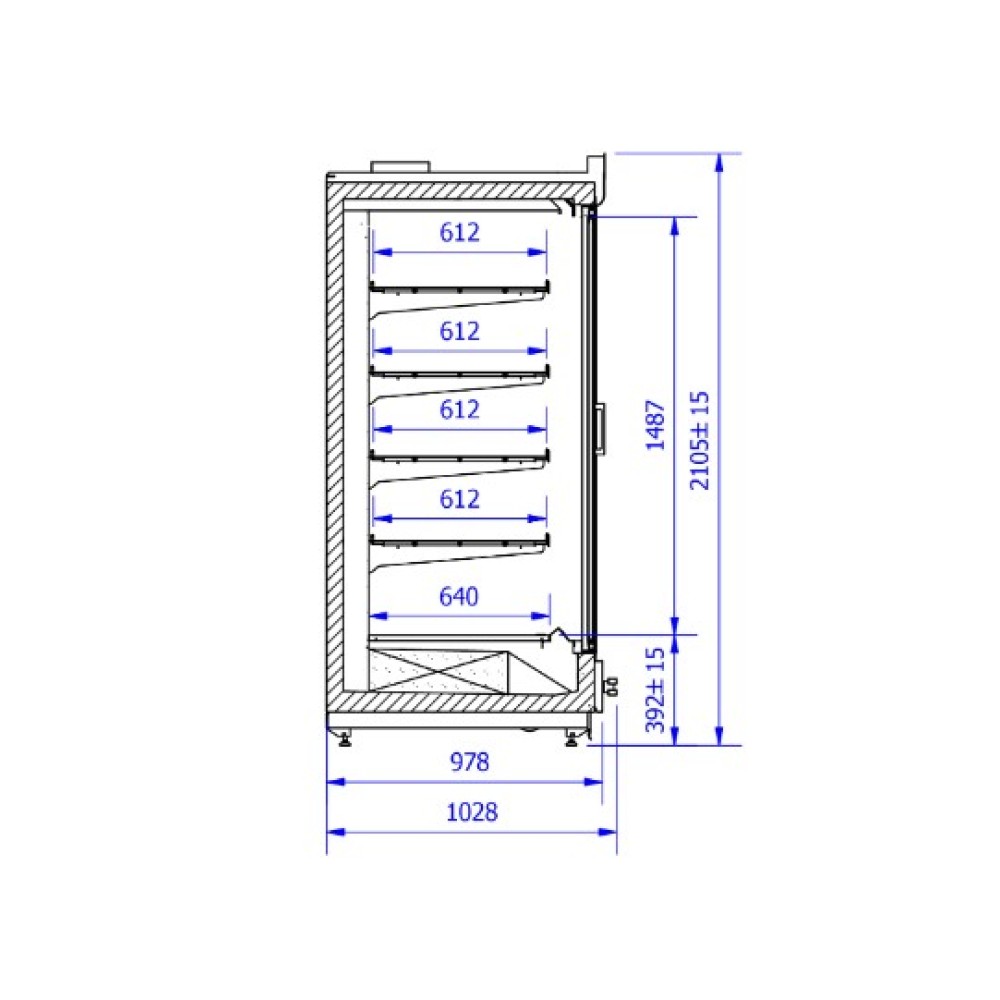 Морозильный шкаф VARIO M-L 2342mm REMOTE