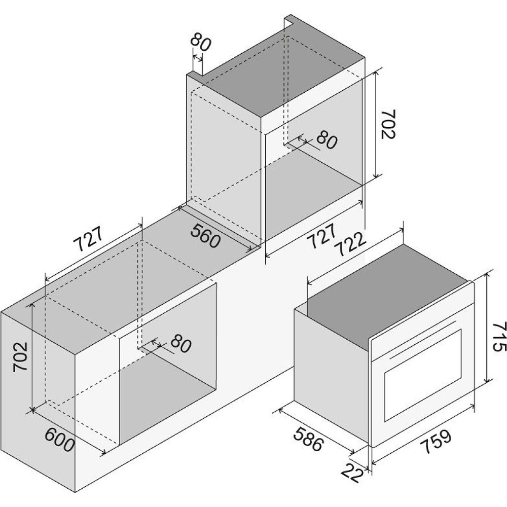 Built-in oven Panoramagic OV30PMT3