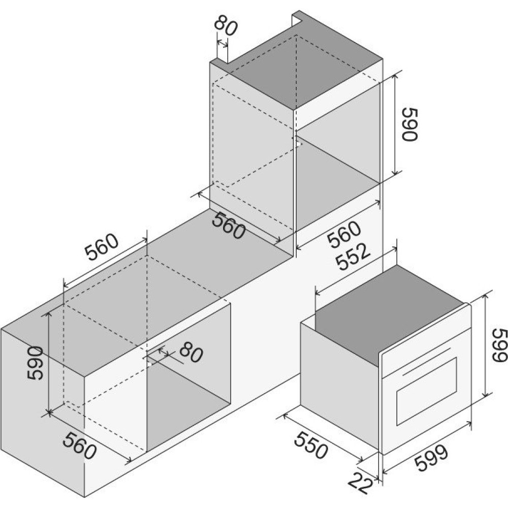 Built-in oven Panoramagic OV60PMT3