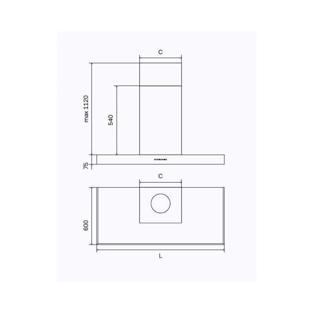 Cooker Hood Pro Line AGK60