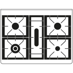 Range Cooker Majestic M09N ar degliem zivīm