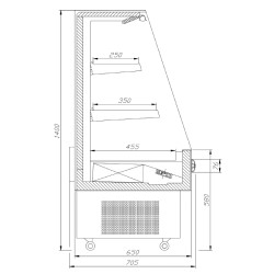 Витрина SMART 700 mm