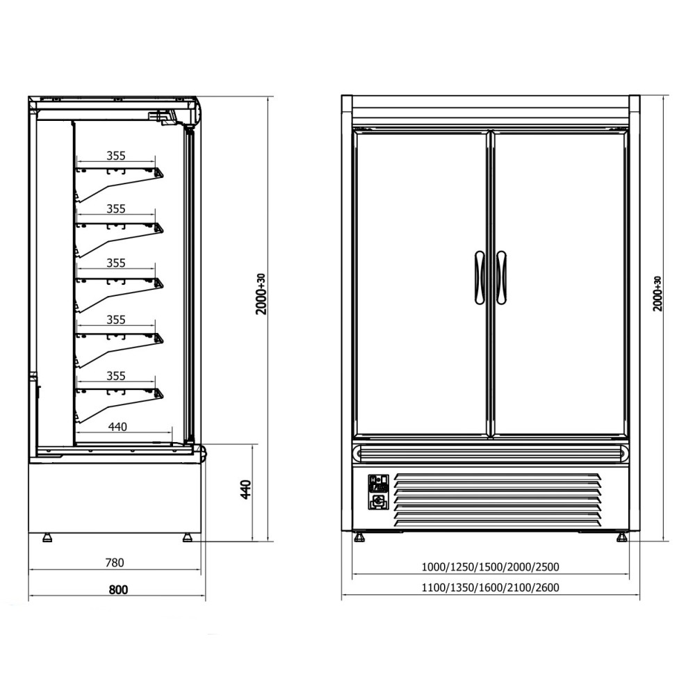 Vitrina RYGA 150/80