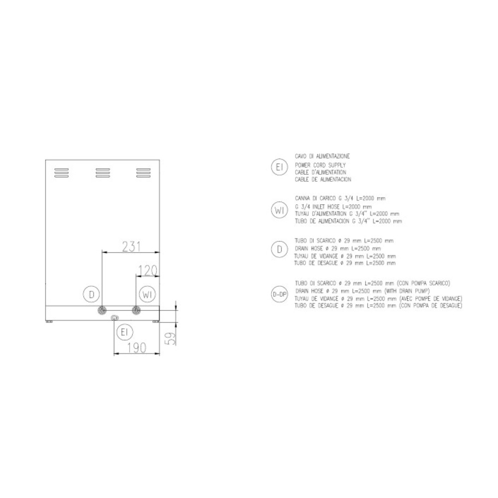 Lave-vaisselle pour verres FK 40 E