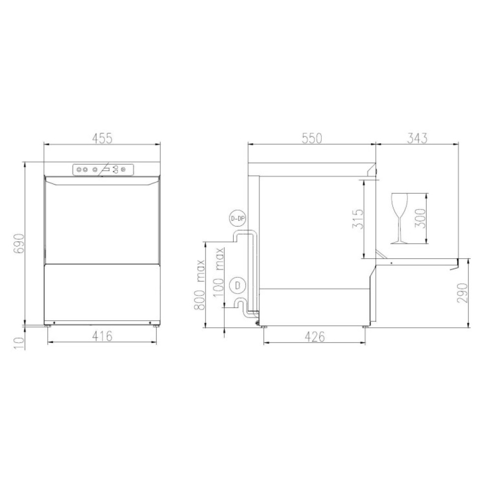 Lave-vaisselle pour verres FK 40