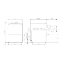 Lave-vaisselle, 500x500mm, FK 50 M