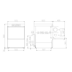 Dishwasher, 500x500mm, FK 50