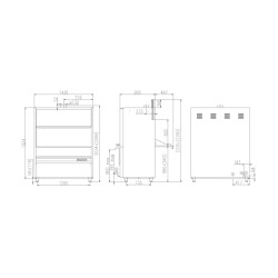 Lave-vaisselle, 1260x800mm, UK 125/80E PRS