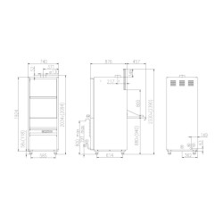 Lave-vaisselle, 565x690mm, UK 55/80E PRS