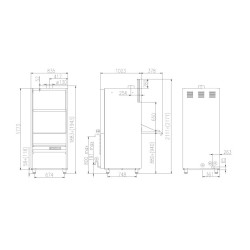 Lave-vaisselle, 660x815mm, UK 65/65 E PRS