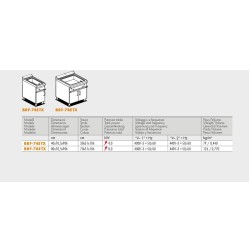 Elektrinis daugiafunkcis fiksuotas troškintuvas BRF-74ETX