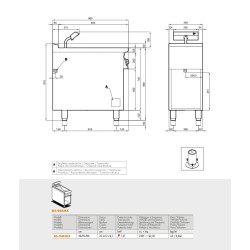 Fry dump singlephase with infra red heater  BS-94EMX