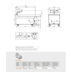 Fry dump singlephase with infra-red heater BST-94EMX