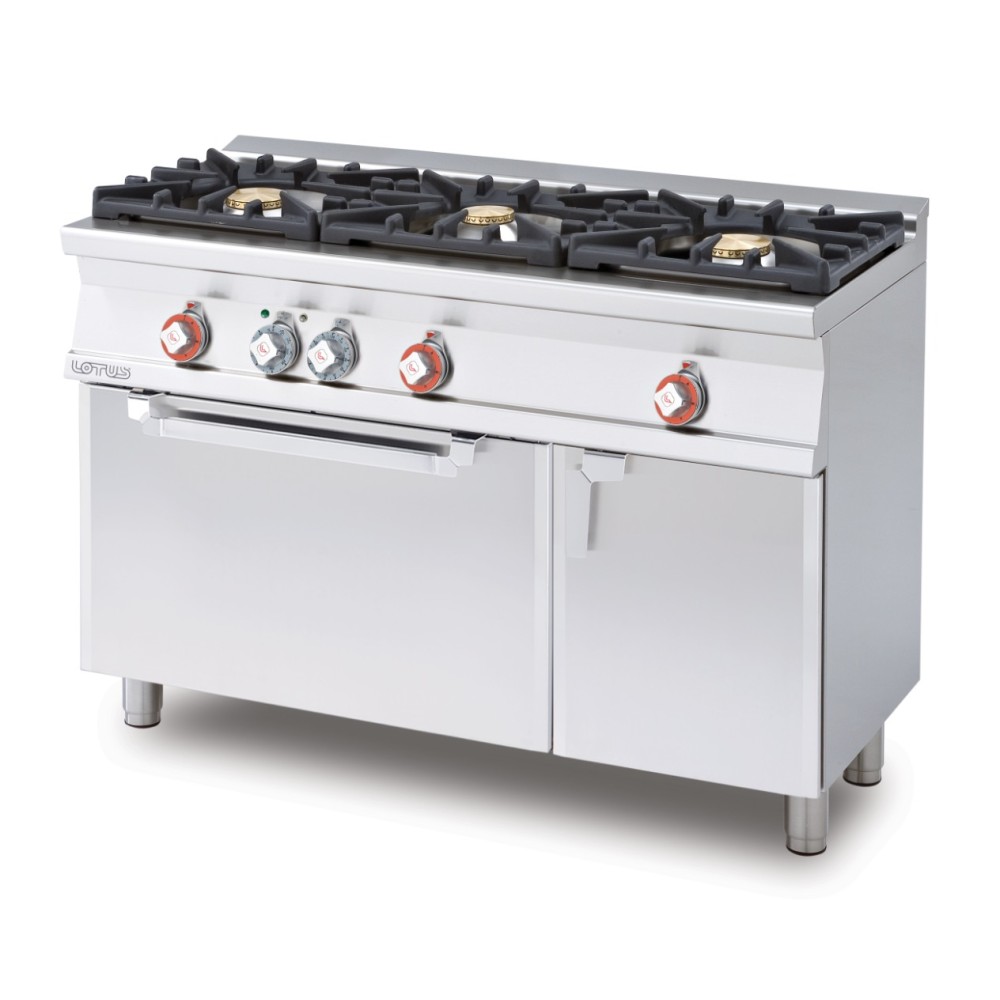 Gas stove with electric static oven CF3-512GEV