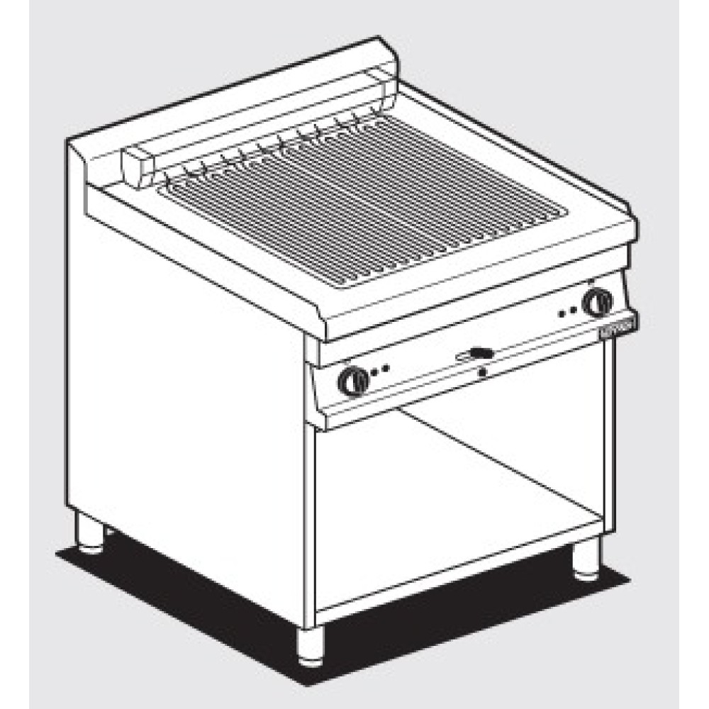 Electric grill on open cabinet CWK-78ET