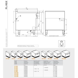 Worktop on cabinet PL-92X