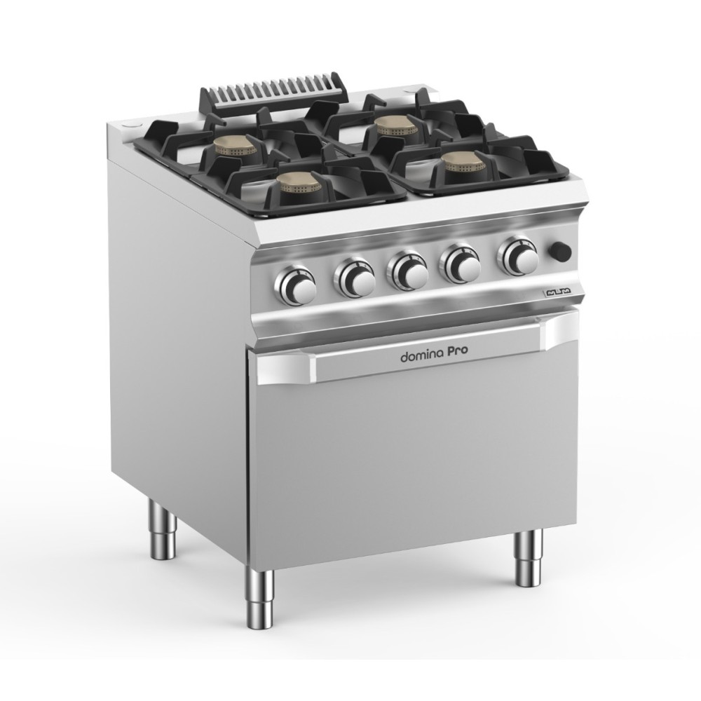 Gas stove 4 burners with gas oven DOMINA PRO 700