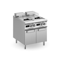 Electric fryer with digitale display 16+16 l DOMINA PRO 900