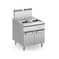 Gas fryer on closed stand 18+18  l DOMINA PRO 900