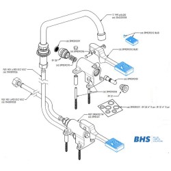 Pédale pour robinet d'eau S001