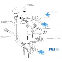 Water tap with pedal 001K1