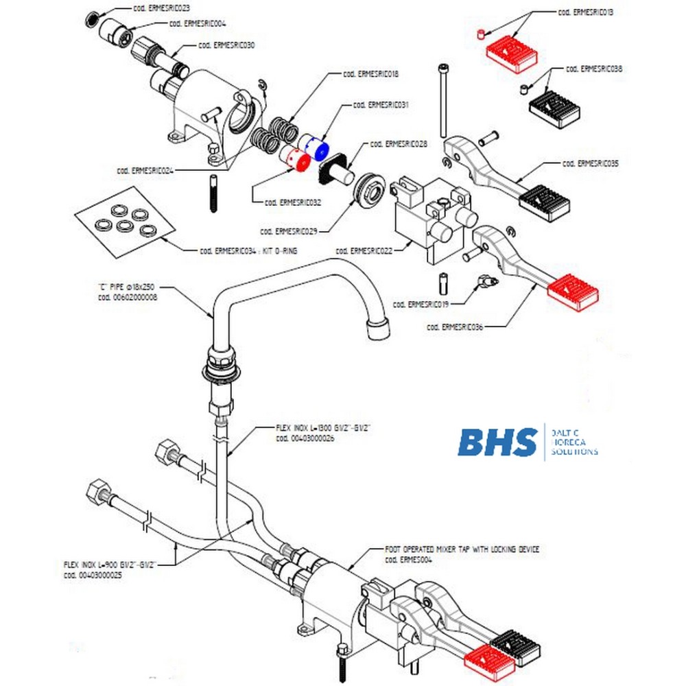 Kranas su pedalais S004K