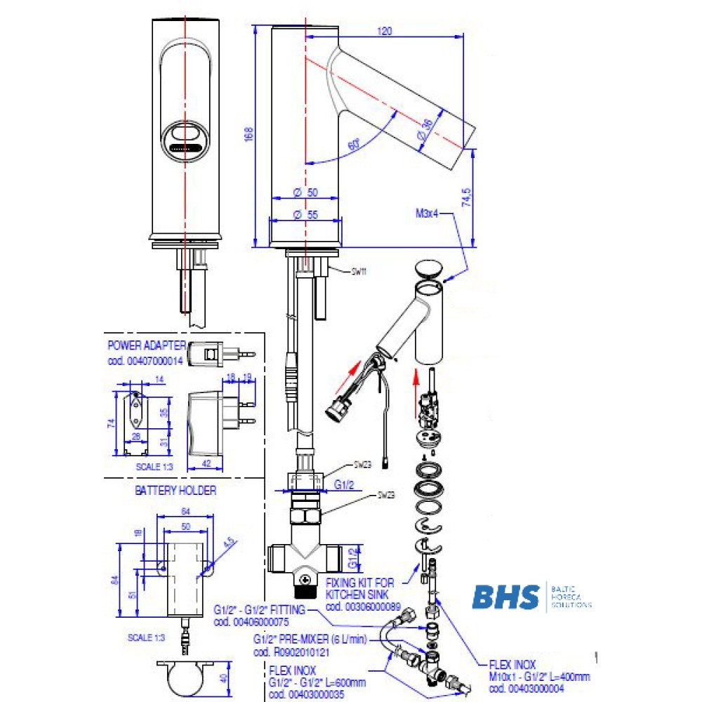 Electronic faucet S001/CPM