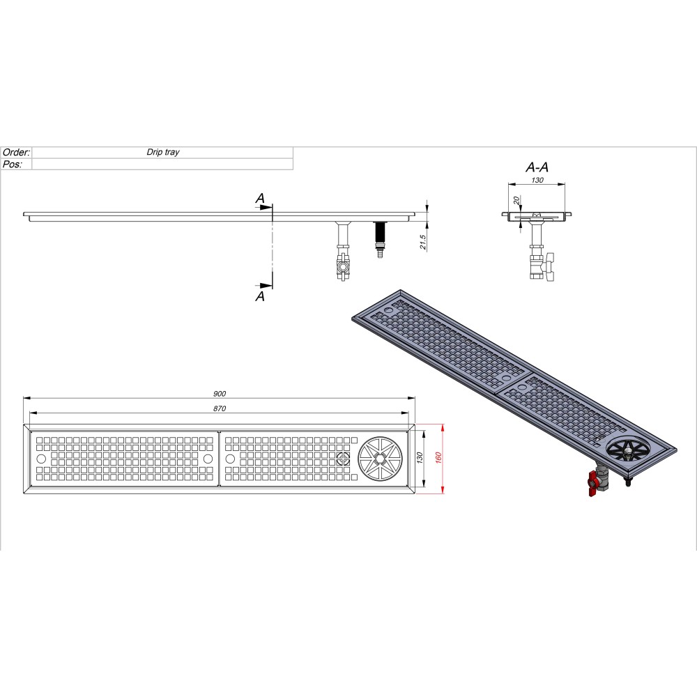 Removable drainboard with glass washer