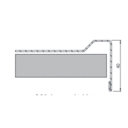 Stainless steel table top 1000