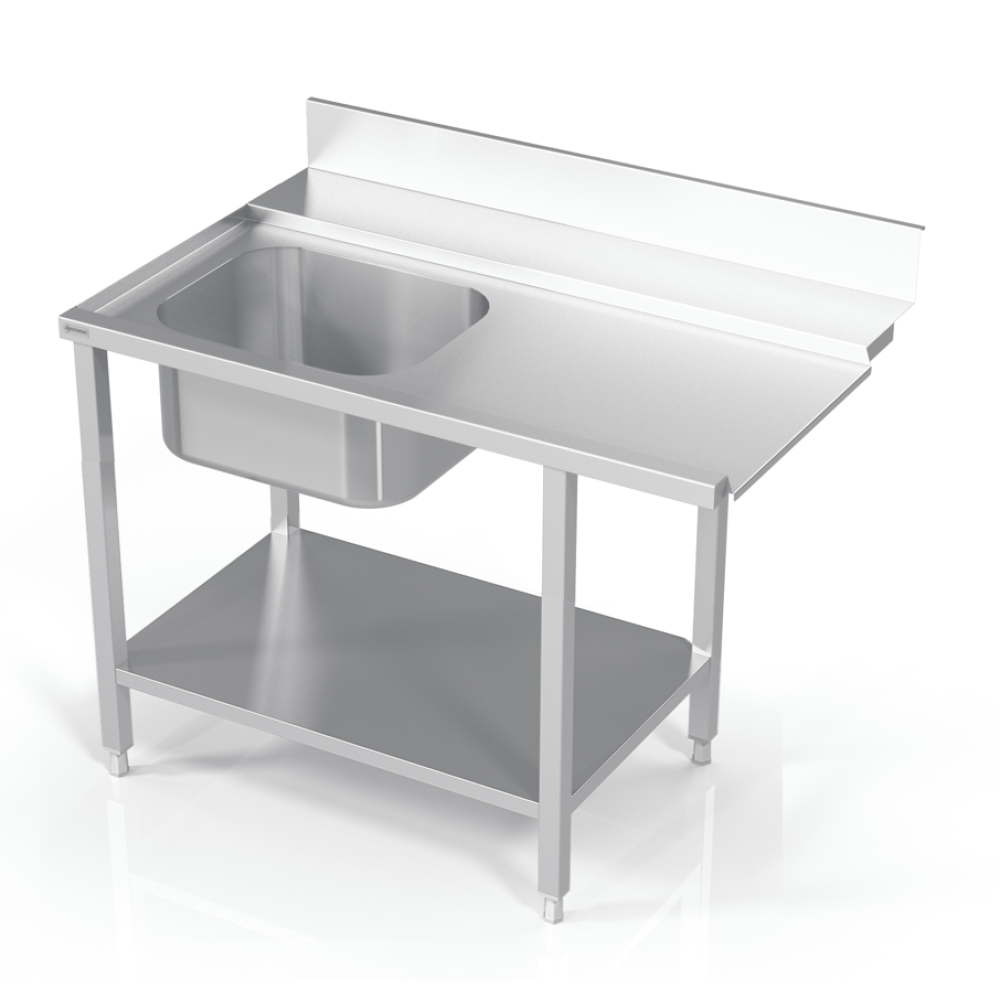 Table to dishwasher with a sink and shelf 2300