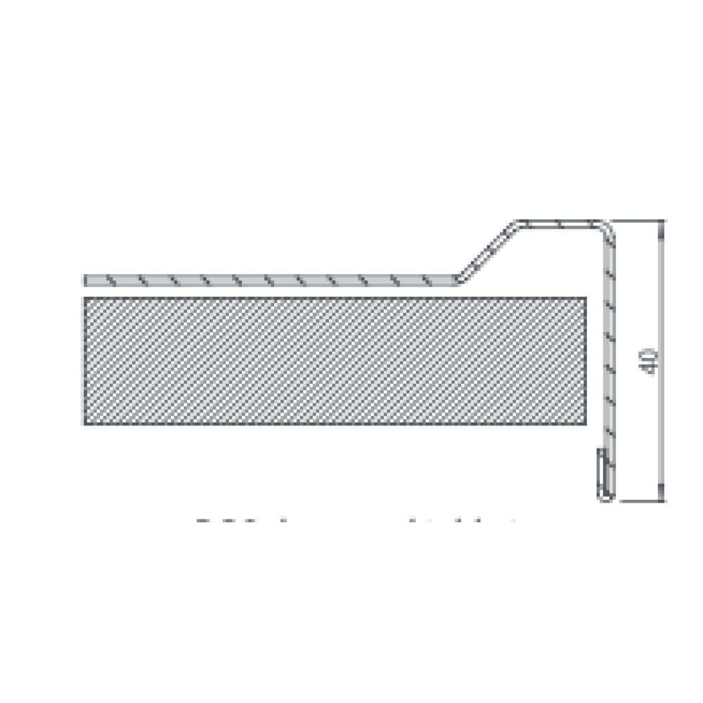 Stainless steel table top 3000