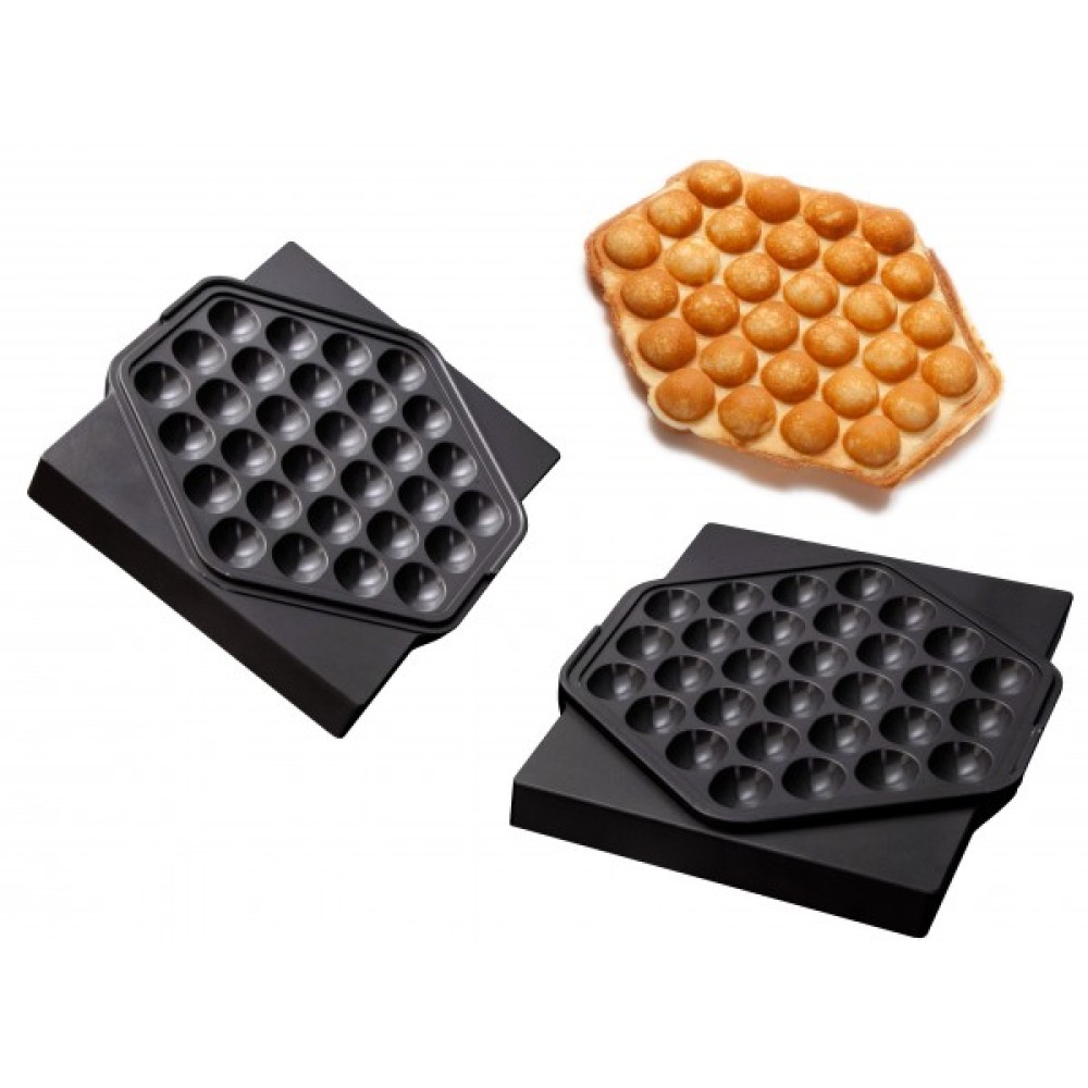 Bubble waffle baking plate