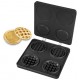 Waffle burger baking plate