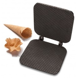 Ice waffle baking plate