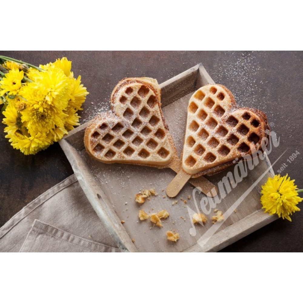 Heart on a stick baking plate